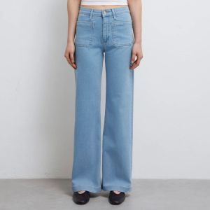Mavi Jeans Malibu Wideleg Jeans - Marine Light Blue