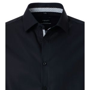 Venti Modern Fit Overhemd - Marble Zwart