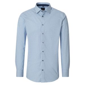 Venti Modern Fit Overhemd - Marble Print Blauw