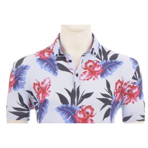 Eden Valley - Polo Floral Print Lichtblauw