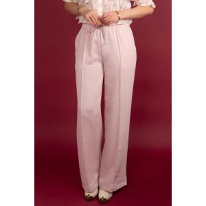 ICNK - Noomi Twill Wide Leg Broek Lichtroze