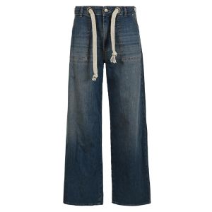 DNM Pure - Wide Leg Jeans Wooster Dirty Blue