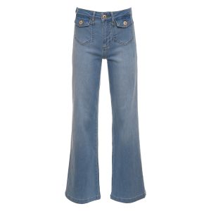 DNM Pure - Semi Wide Leg Jeans Bobby Ocean Blue