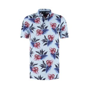 Eden Valley - Polo Floral Print Lichtblauw