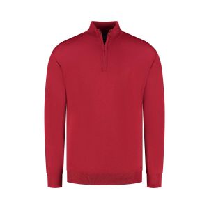 Eden Valley - Sweater Merino Zip Rood