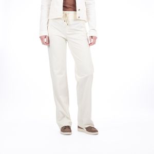 Kimara - Renata Wideleg Pantalon Travel Offwhite