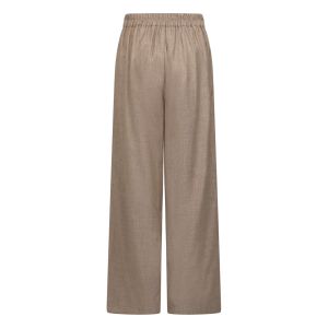 Kimara - Norel Wideleg Pantalon Lichtbruin Gemeleerd