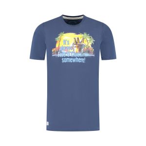 Redfield T-Shirt -  Five Donkerblauw
