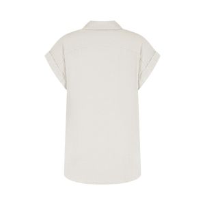 Sequoia - Linnen Blouse Lina Lichtbeige