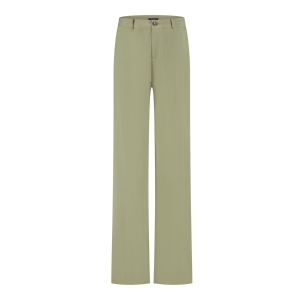 Smashed Lemon - Wideleg Broek Lylo Olijfgroen