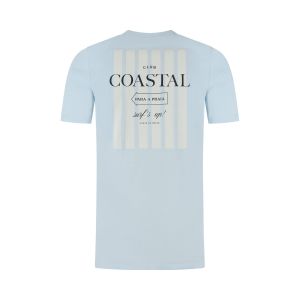 s.Oliver T-Shirt - Coastal Backprint Lichtblauw
