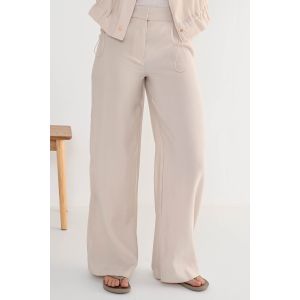 Zizo - Broek Pay Wideleg Beige