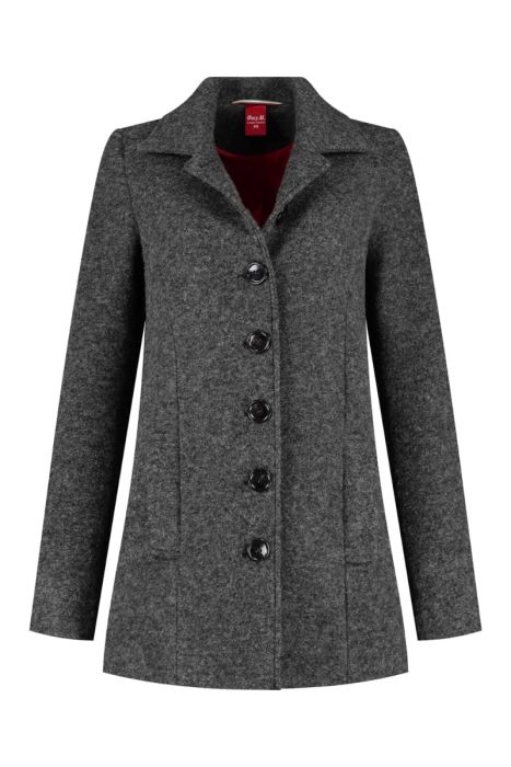 EFOFEI Dames Winterjas Wolmix Bovenkleding Open Jas Met Capuchon