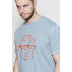 North 56˚4 T-Shirt - Artic Attire Dusty Blue