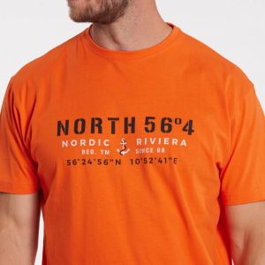 North 56˚4 T-Shirt - Nordic Riviera Orange