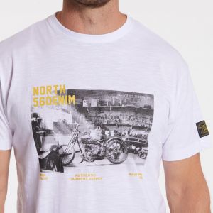 North 56˚4 T-Shirt - Motorbike White