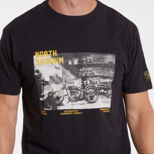 North 56˚4 T-Shirt - Motorbike Black