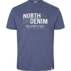 North 56˚4 T-Shirt - Raw Nordic Blue Melange