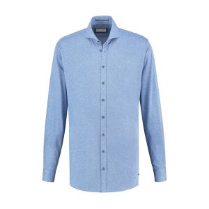 Blue Crane Slim Fit Overhemd - Hemelsblauw gemeleerd