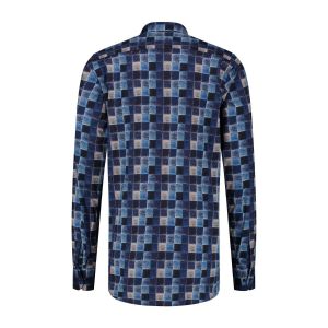 Corrino Overhemd - Milano Blue Blocks