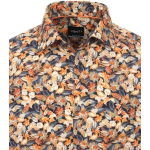 Venti Modern Fit Overhemd - Gebloemd/multi