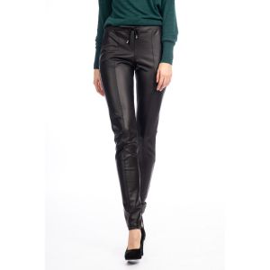 Only M Trousers - Vegan Leather Black