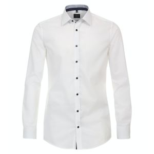 Venti Body Fit Overhemd - Kent City White