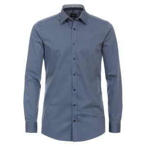 Venti Modern Fit Overhemd - Kent Grijsblauw