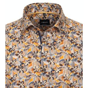 Venti Modern Fit Overhemd - Pansy Print
